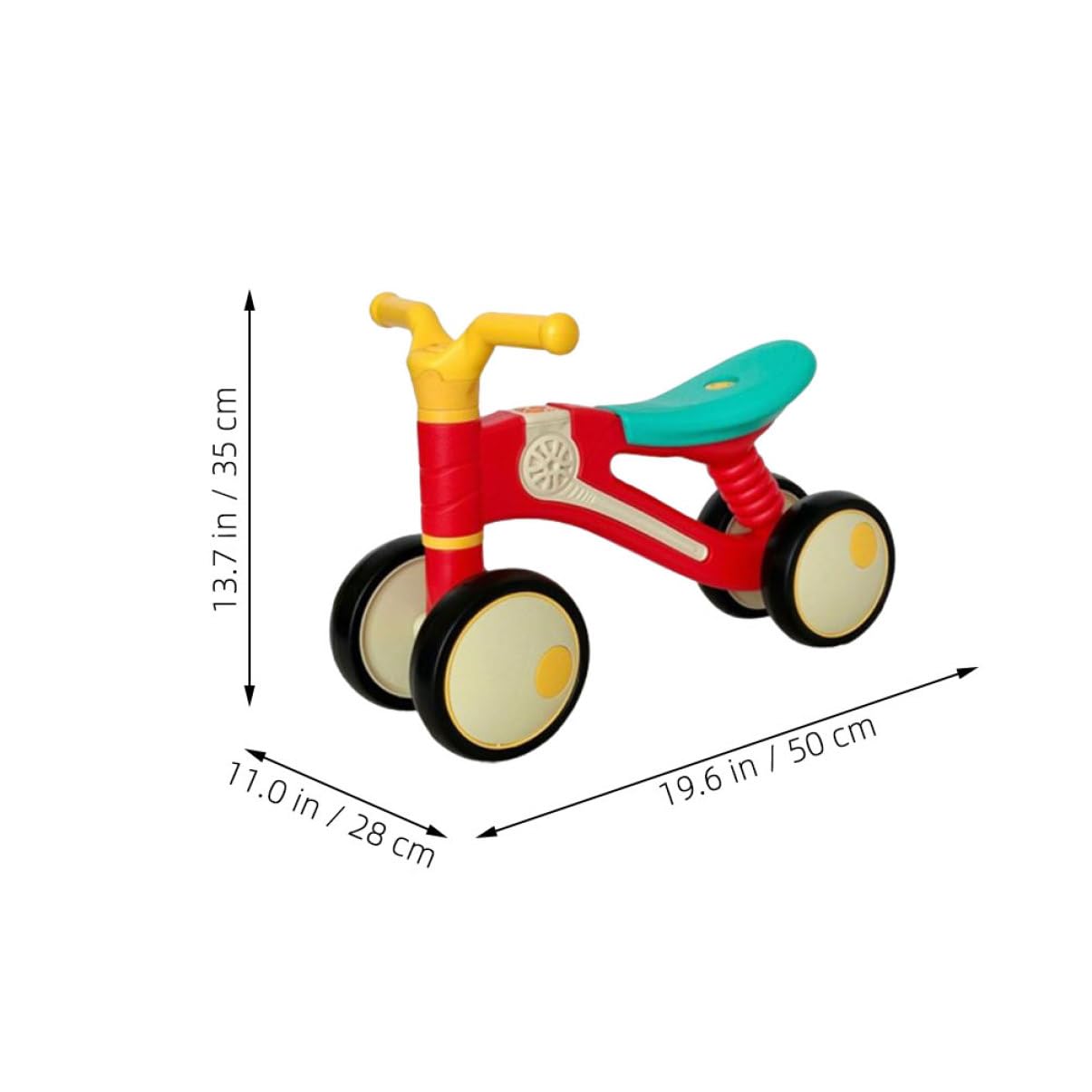 Abaodam with Lights Outdoor Riding for Supports Balance Development Safe Non Slip Design for Ages