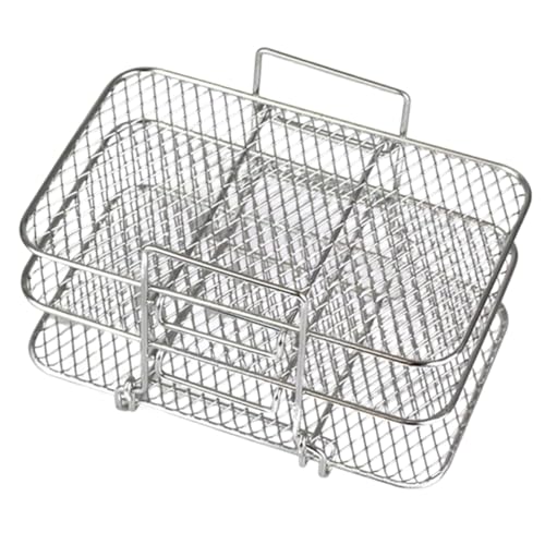 DECORNIJIA Estante de Inoxidable para Freidora de Aire de Resistente al Calor Corrosión para Asar Cocinar al Vapor y Deshidratar Alimentos Reuniones Familiares y Picnics