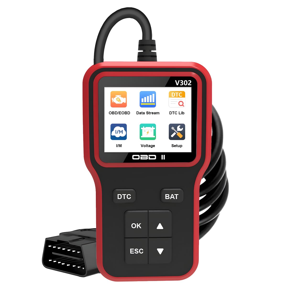 Escáner de fallos de motor automotriz OBDII universal para coche 7