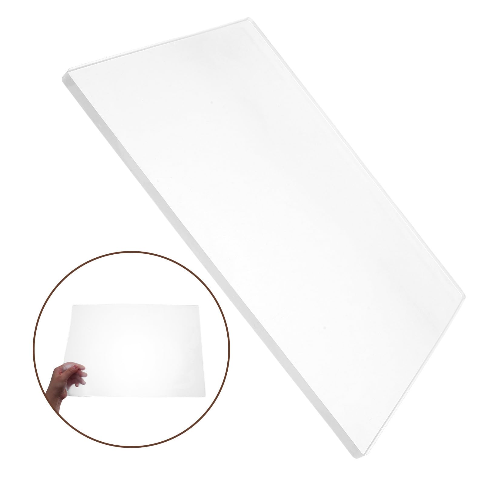 Luxshiny Placa de impresión transparente A3 | Base artística no adhesiva para educadores y aficionados al scrapbooking