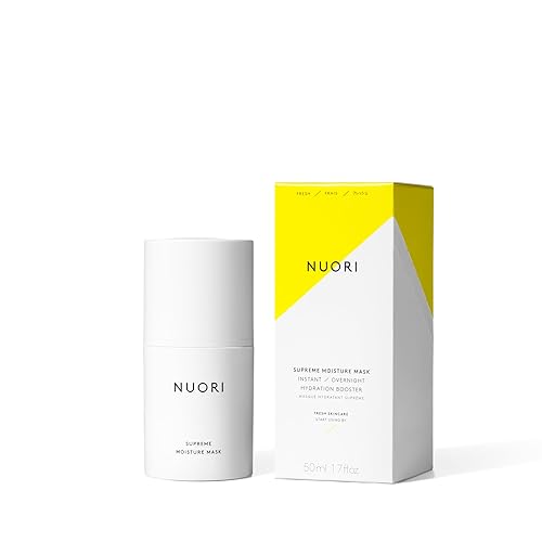 NUORI Supreme Moisture Mask | Máscara hidratante ligera, hidratante y cremosa, para todo tipo de piel, totalmente natural, 1.7 fl oz