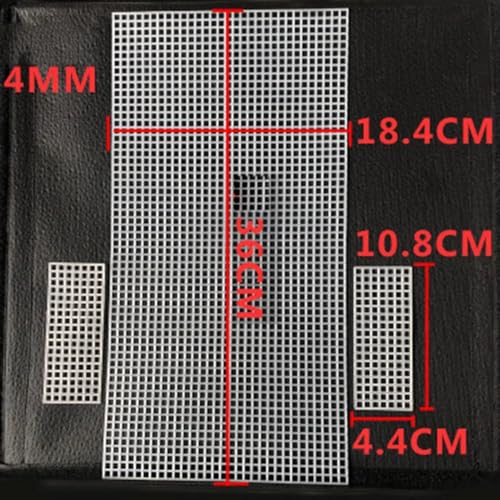 Malla plástico para bolsas de bricolaje kit de accesorios de red para tejer a mano 6 uds 4