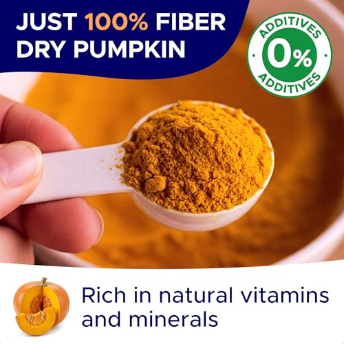 Image of Pumpkin Powder for Dogs - High Fiber for Dogs Stool Softener - Treat Diarrhea, Constipation, Upset Stomach, Food Sensitivity - Made in USA - 7.4 oz Oragnic Pumpkin