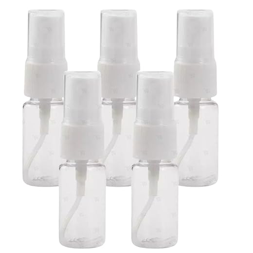 Kit 25 Frasco Borrifador Spray Perfumes Viagens Bolsa Portátil Lembrancinhas 10ml Transparente Mini Refil Com Tampa Antivazamento