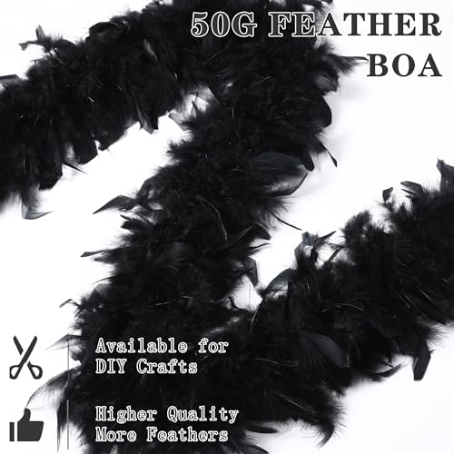Sogugom Black 50G Feather Boas thumb #3
