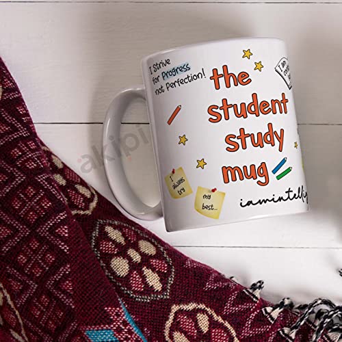 Image of The Student Study Mug - Perfect Back-to-School or College Gift for Student - 11oz Ceramic Coffee Cup ARM579