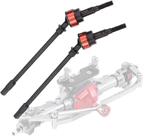 Miniatura 2 de ZXYRC Eje de transmisión de acero duro delanterotrasero para piezas axiales SCX10 110 RC Crawler (trasera)