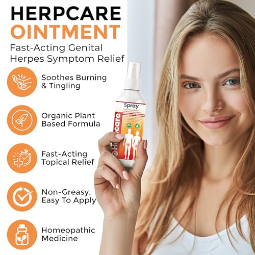 Image of Herpes Genital Treatment Relief Spray for Genital Sores & Itching | Fast Acting Relief Spray, Soothes Genital Sores, Itching, Burning, Tingling & Irritation, Strength Formula with Botanicals
