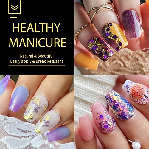 Una Gella Soft Gel Short Coffin Nail Tips - 240 Pre-Filed Gel Tips For Full Coverage Press On Nails - 12 Sizes In Box For Home Diy Or Salon Use - Acrylic Gel Nails For A Long Lasting, Natural Look #TOP1