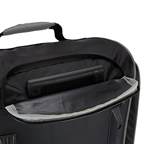 Travelers Club Xpedition 30 Inch Multi-Pocket Upright Rolling Duffel Bag, Charcoal Grey, 30-Inch