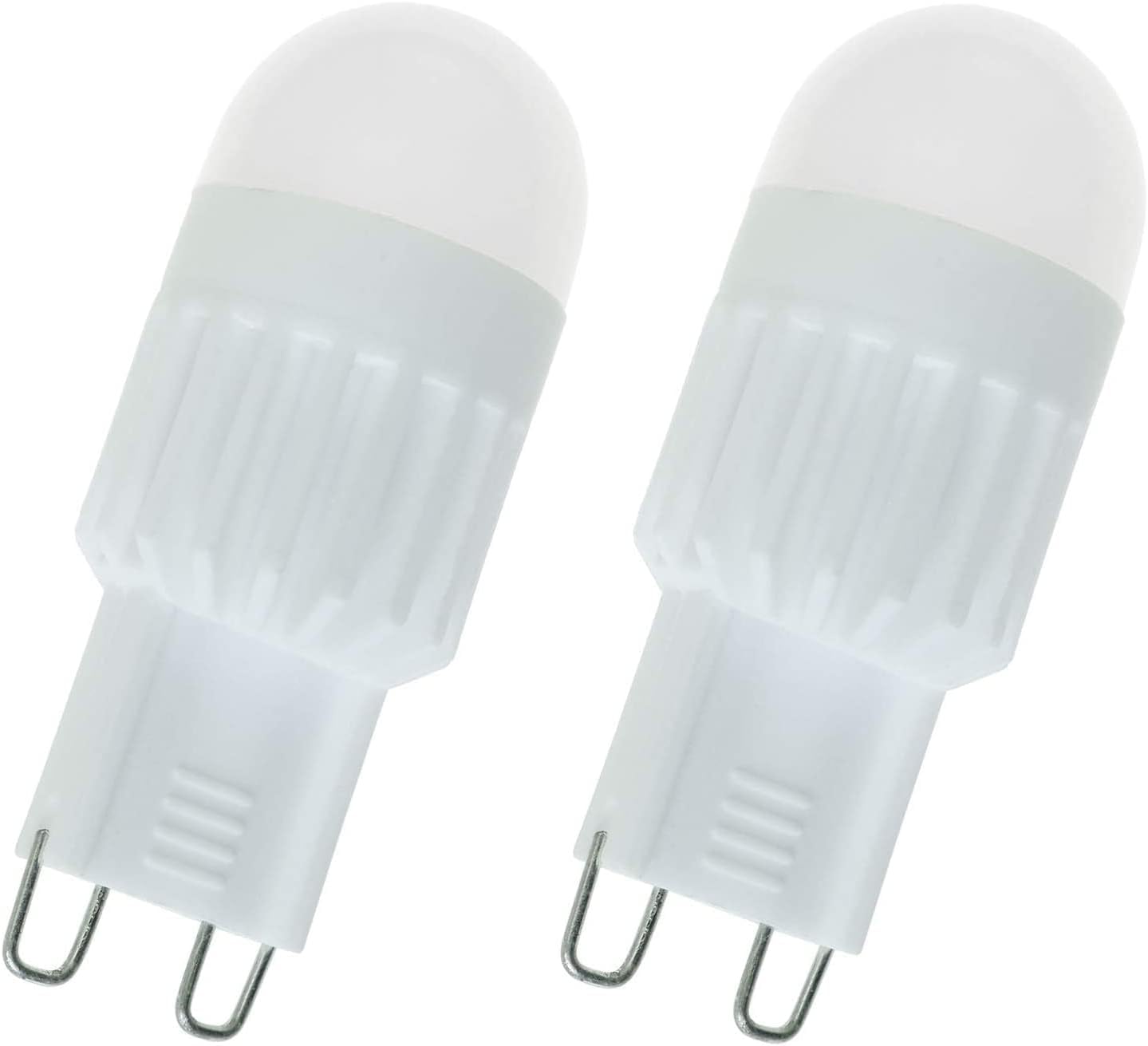 G9 2PCS 110V 3W Warm White Mini Dimmable 360 Degree Ceramic High Power LED G9 Bulb Light for Home, Building, Entertainment Lighting