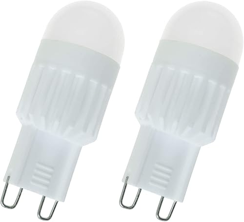 G9 2 unids 110V 3W blanco cálido mini regulable 360 grados cerámica alta potencia LED G9 bombilla luz para el hogar, edificio, entretenimiento