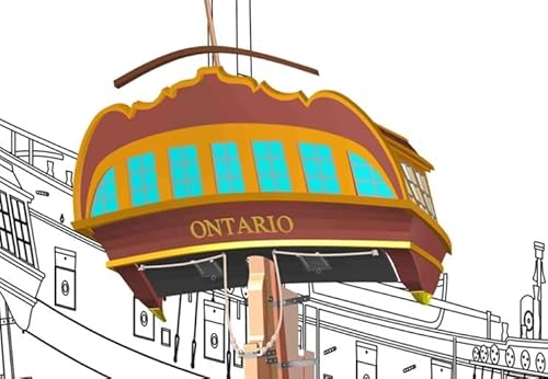 MARISSTELLA Ltd Art. 991,1 - Ontario 3D Mold Stern (Stampo Poppa Ontario Art. 991) - scala 1:48 - composto da resina fotopolimerica