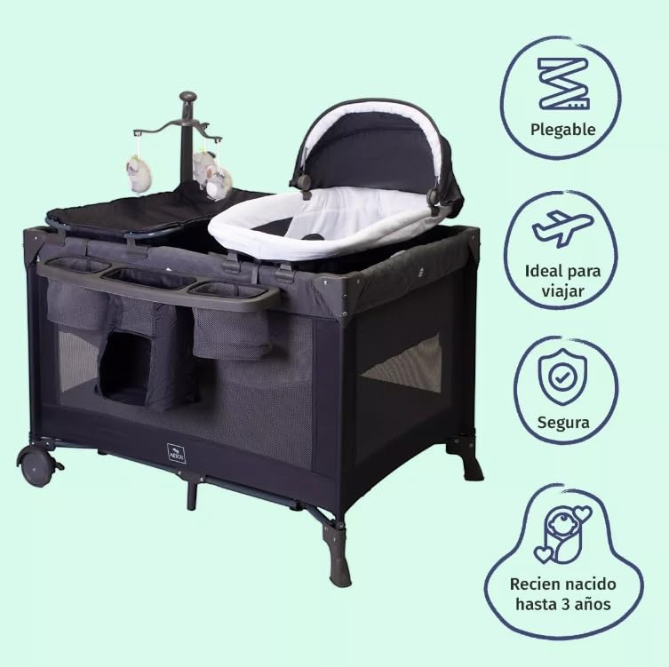 Cunas, cuna corral para bebe Marca AEIOU (3)
