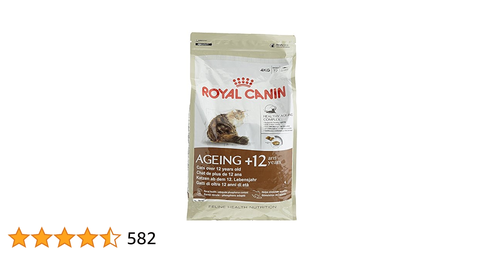 Amazon | ロイヤルカナン FHN エイジング +12 猫用 4kg | ROYAL