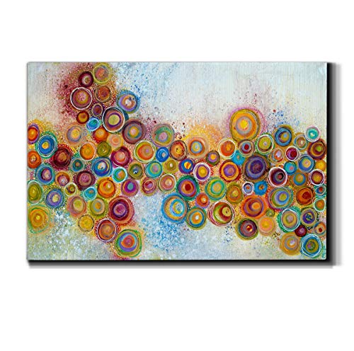 WEXFORD HOME Landscape Wall Art Premium Gallery Wrapped Canvas Abstract Ocean Forest Modern Artwork Decoration for Living Room Kitchen Bathroom Office, Ready to Hang