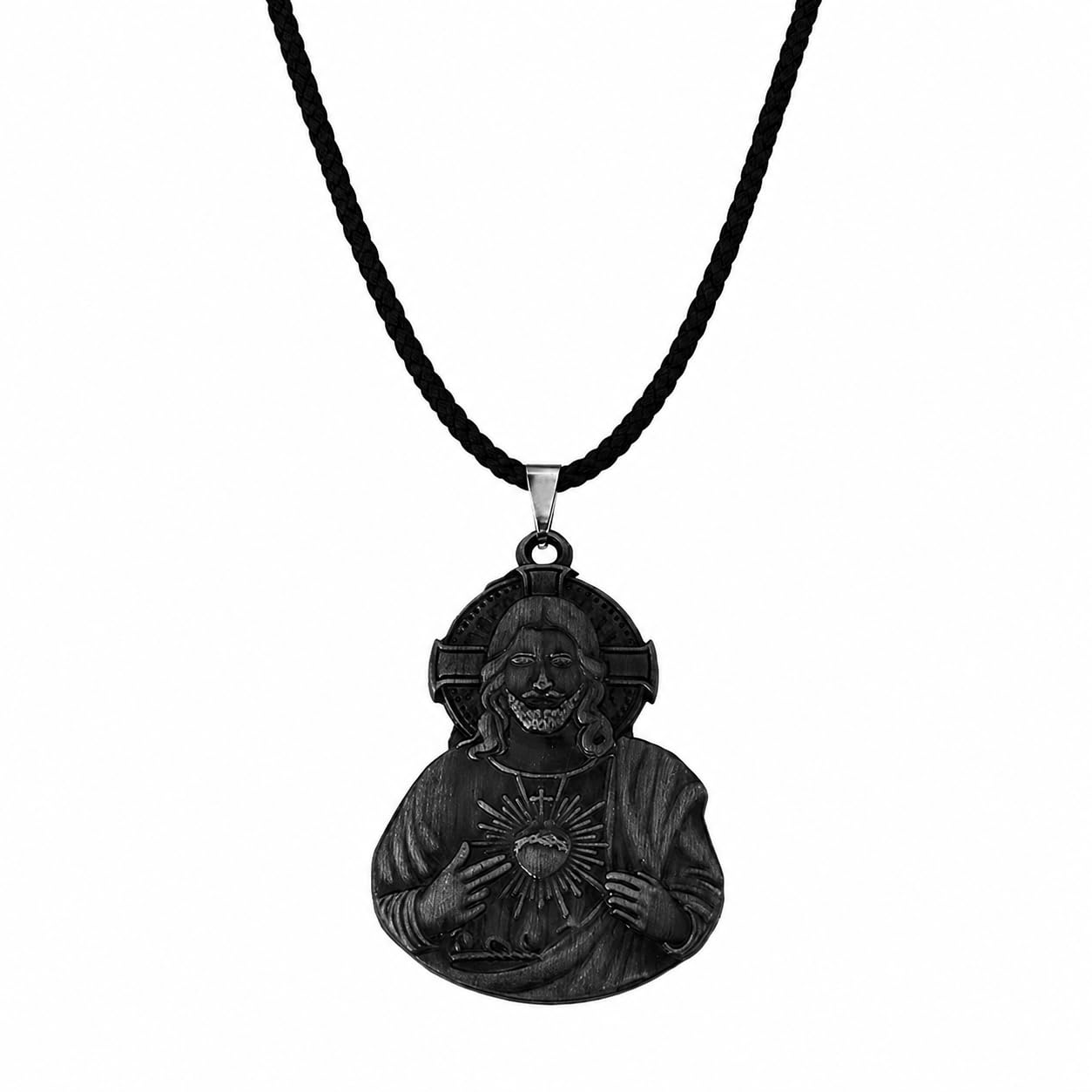 Christian Christ Cross Jesus With Cotten Dori Bronze Zinc And Metal Pendant Necklace For Men And women-image-18