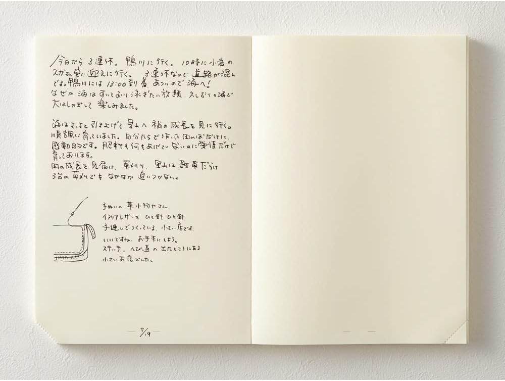 DESIGNPHIL Midori 15312006 Notebook, MD Notebook, Journal, A5, 1 Page Per Day, Unruled, A