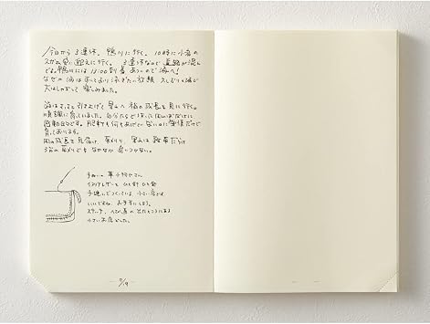 DESIGNPHIL Midori 15312006 Notebook, MD Notebook, Journal, A5, 1 Page Per Day, Unruled, A