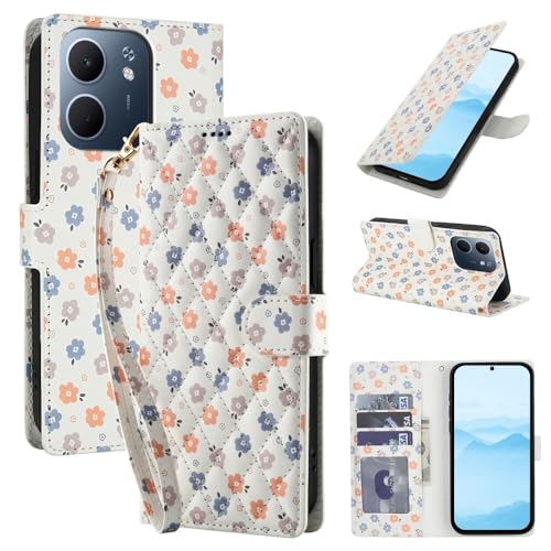 Étui portefeuille Oppo A96 A36 A76 4G protégez votre écran avec cette housse en cuir fleurie