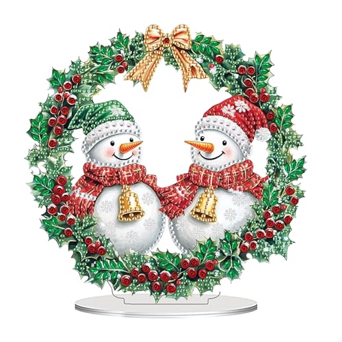 Kit d'art diamant Noël adulte 5D pour décoration de bureau en strass