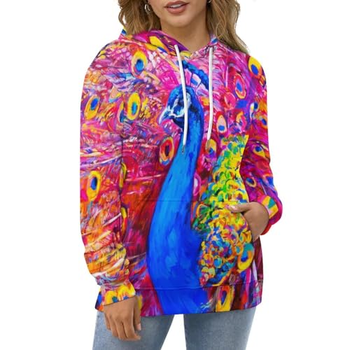 Sweat à capuche paon UMENG idéal pour vos sorties urbaines - 5