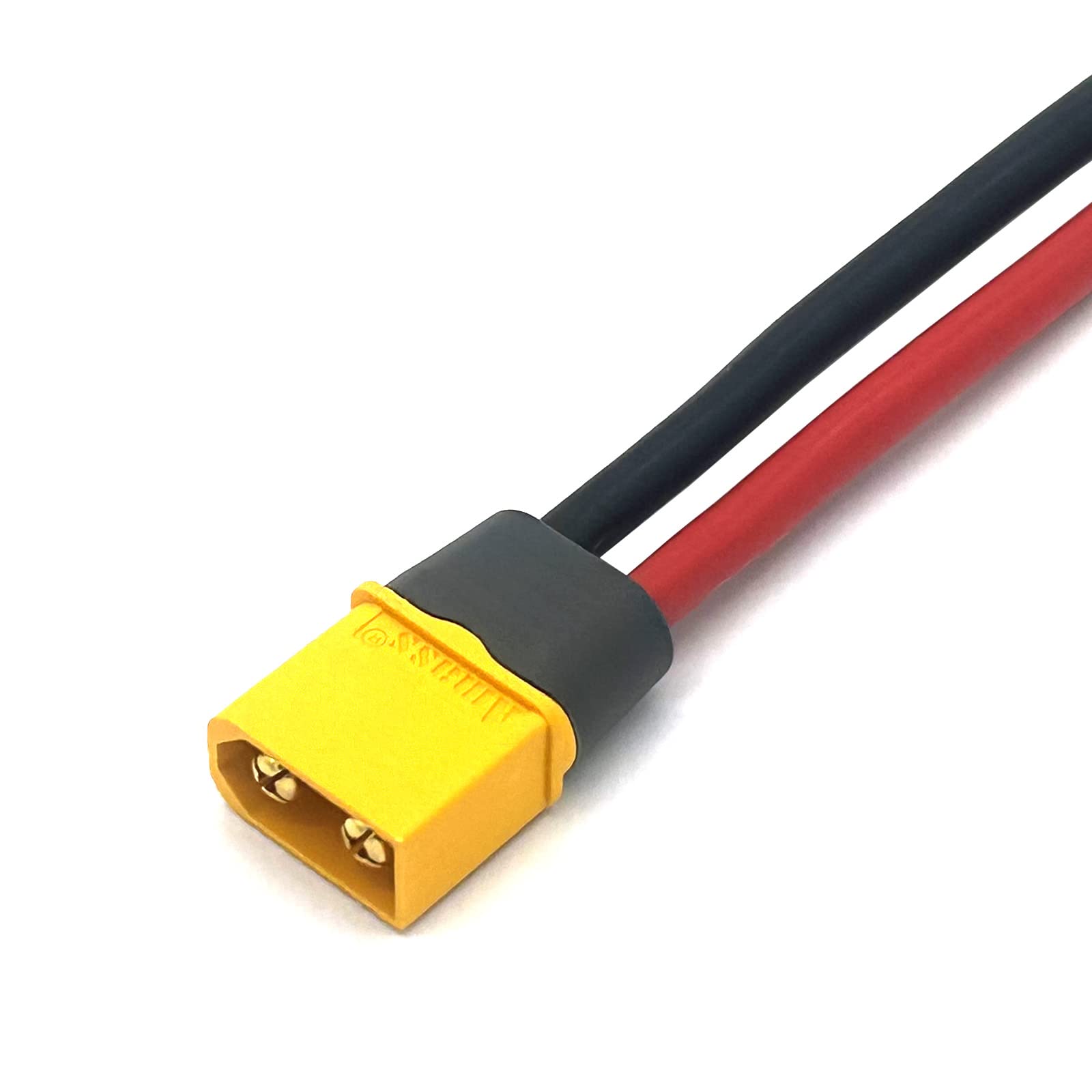 Nuofany XT60 a O Ring Cable de terminal XT60H macho a junta tórica, con cable de silicona de 1 M 12 AWG, para batería RC Lipo FPV Racing Drone
