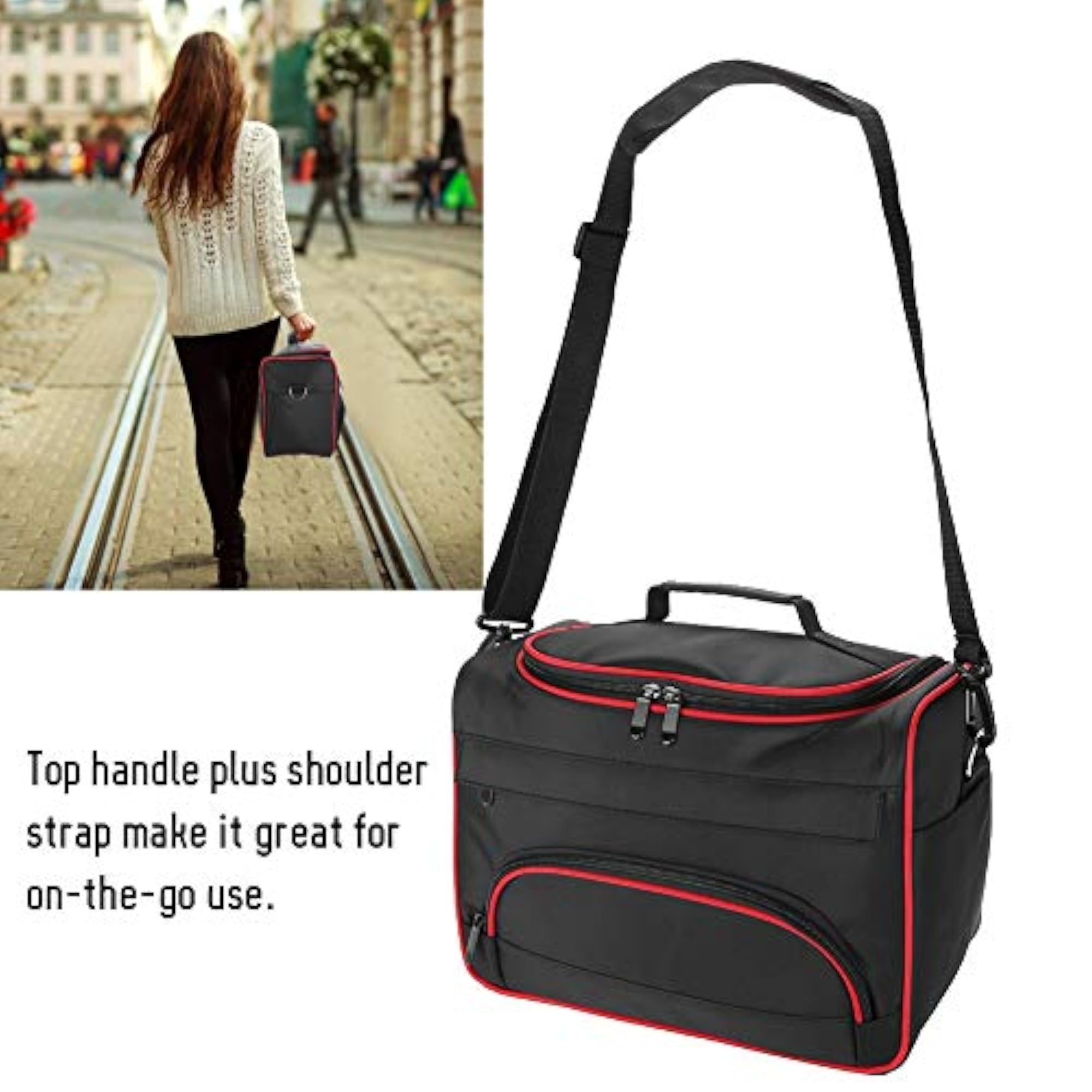 Large Capacity Makeup Bag with Multiple Pockets