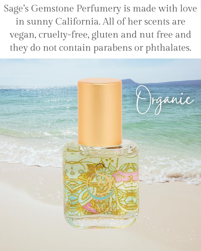 The Sage Lifestyle Turquoise Roll On, Oil, Extract, Grapefruit, Sandalwood, White Musk, Perfume for Women, Long Lasting, Clean Fragrance, Artisan, Parfum, 1/4 oz, Travel Size, Mini Perfume for Women - Image 5