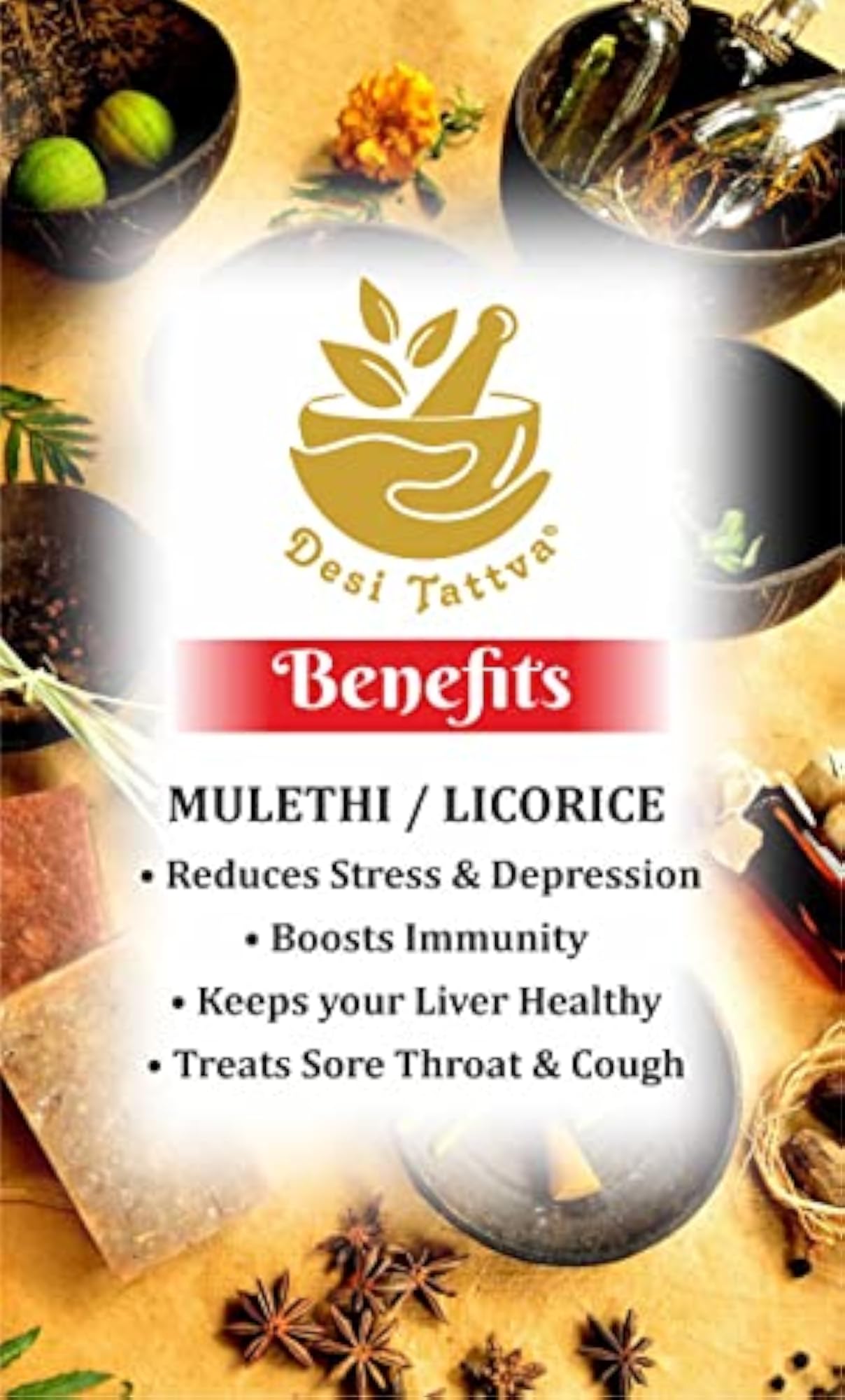 Desi Tattva Mulethi Sticks, 200g