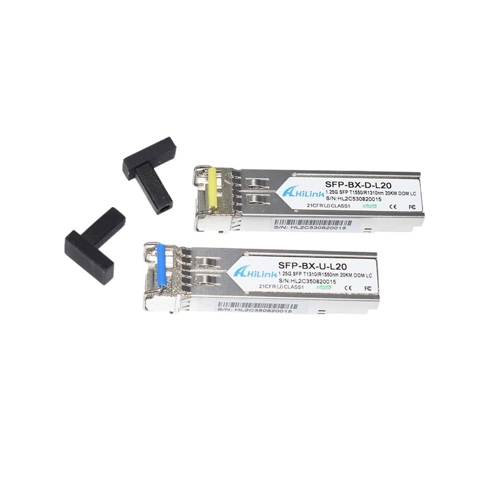 10 Pares SFP 1,25 GB 1310/1550nm 20km 40km DDM LC Conector transceptor(20km and 40km)