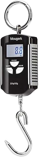 Báscula colgante digital portátil resistente para grúa de 440 libras, 440.9 lbs, 2 pilas AAA (no incluidas)