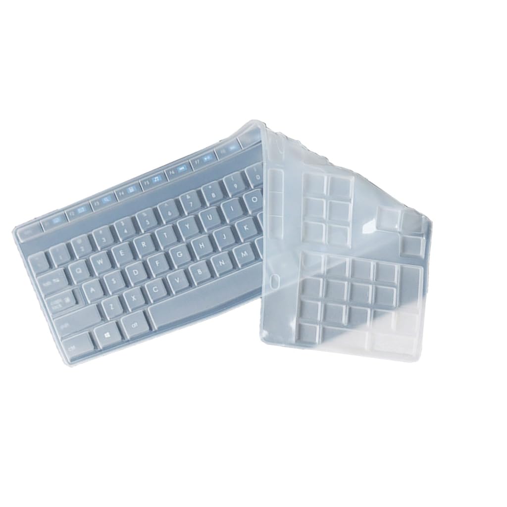 Ergonomic Keyboard Waterproof Silicone Keyboard Protector Skin for MK345 K345