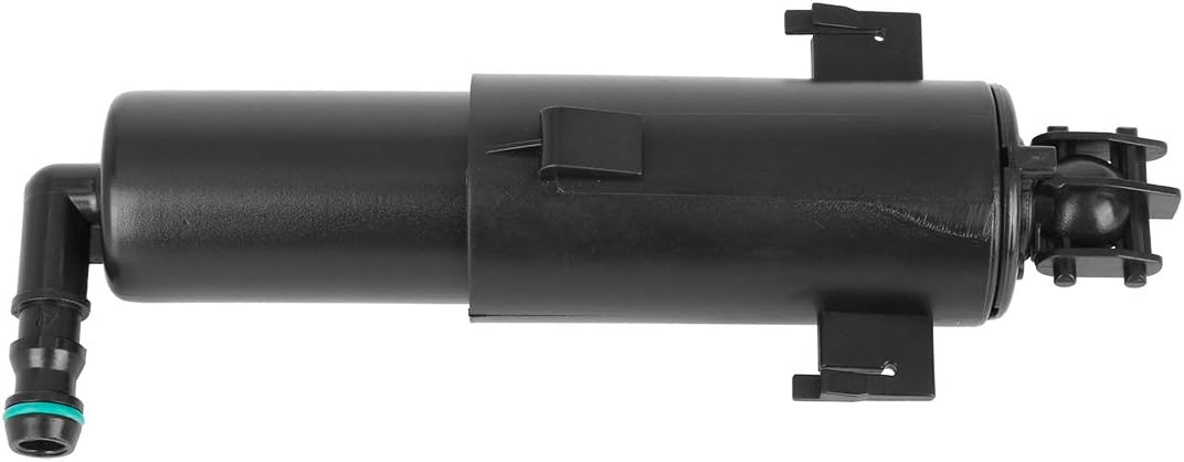 X AUTOHAUX 61677283213 Black Headlight Cleaning Washer Nozzle Pump Cylinder for BMW 335i XDrive 2009-2013