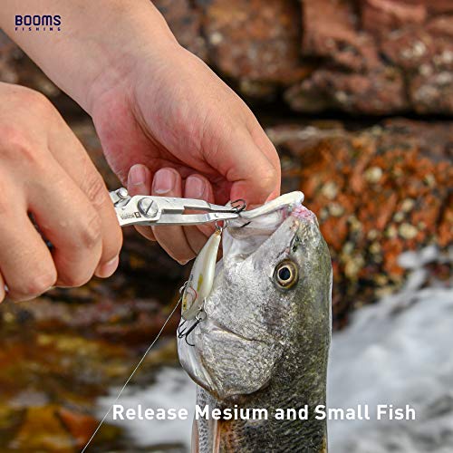 Booms Fishing H01 Small Fishing Pliers Scissors, Lightweight Stainless Steel Fishing Tools, Fishing Pliers For Freshwater #TOP1