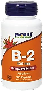 NOW Vitamin B-2 (riboflavin) 100mg, 100 Capsules (Pack of 3)