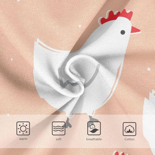 Wusikd Cartoon Chicken Girls' Underwear Cotton Cute Girls Briefs Soft Toddler Underwear 4T Multi3