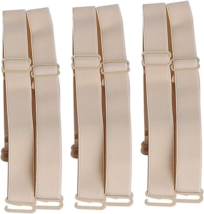 dclub 3 Pairs Bra Straps Replacement Elastic Adjustable Removable Shoulder Straps.-picture-31
