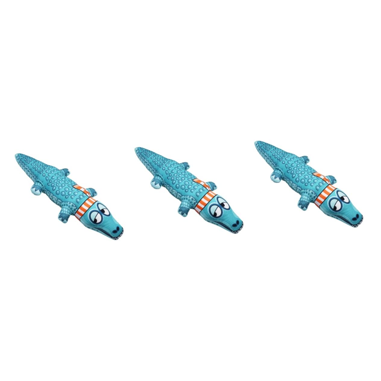 BESPORTBLE 3piezas Juguete para Mascotas Forma De Cocodrilo Juguete Sonoro Creativo para Perros y Gatos para Masticar y Jugar Reduce El Estrés Comportamiento Destructivo