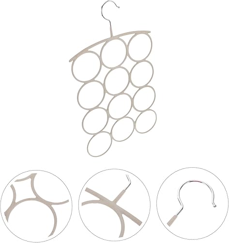 Miniatura 8 de Cabilock 1 perchero para colgar bufandas para cinturón, bufandas, corbatas, estante de almacenamiento para pantalones, soporte para chales,