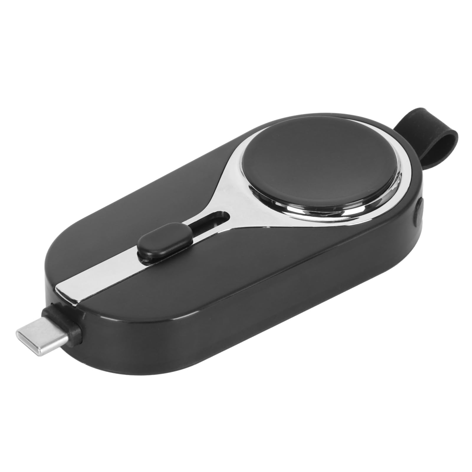 POENVFPO Mini Banque d'alimentation d'urgence Portable 2 en 1, capacité de 2000 MAh, Chargeur Porte-clés Compact pour Montre Téléphone iOS, Chargement sans Fil pour Une Utilisation d'urgence en