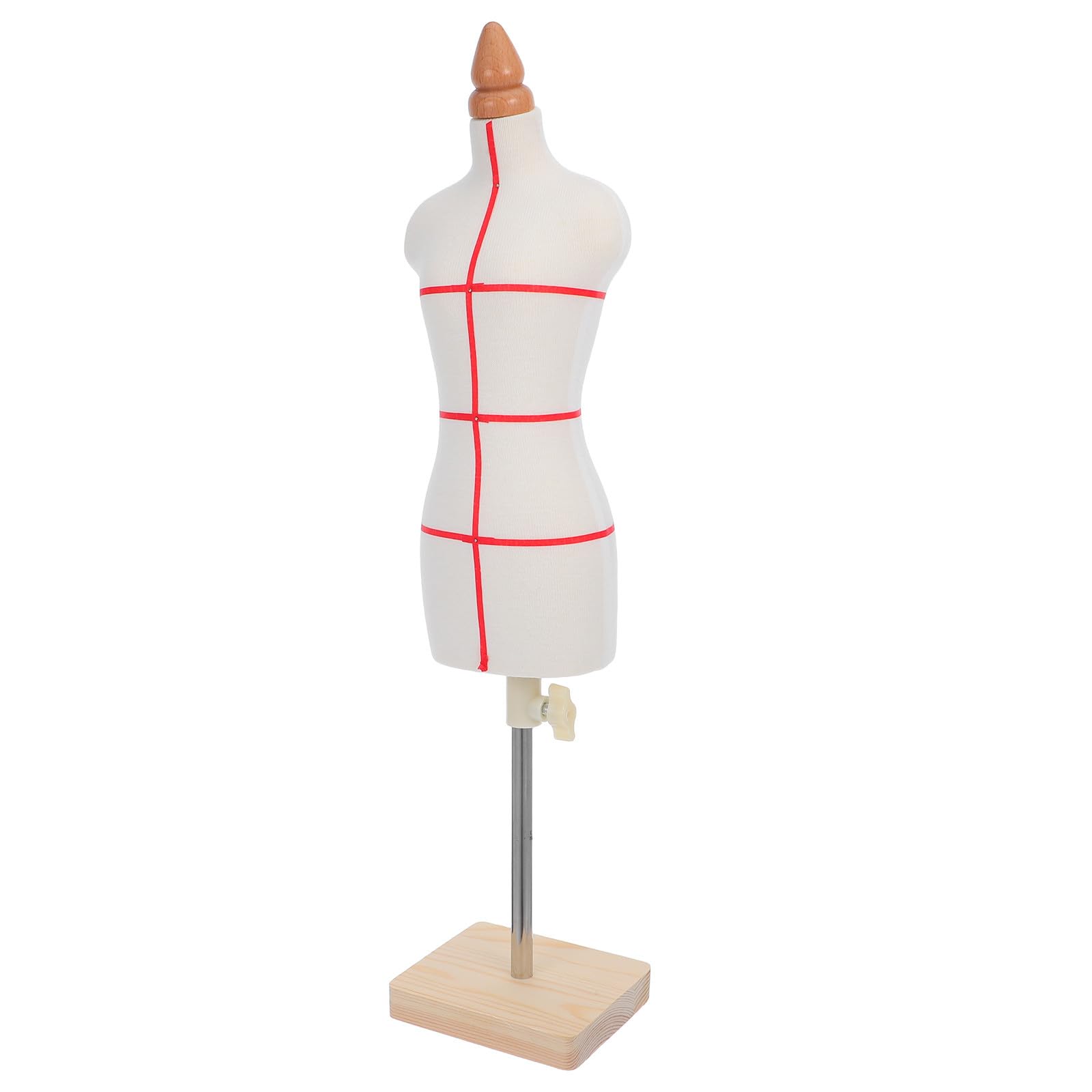 SUPVOX Manichino da Sarta 1/3 Scala Femminile da Tavolo, Mini Manichino per Abito da Cucito, Leggero e Portatile per Principianti e Professionisti, Modello Sartoriale per Design e