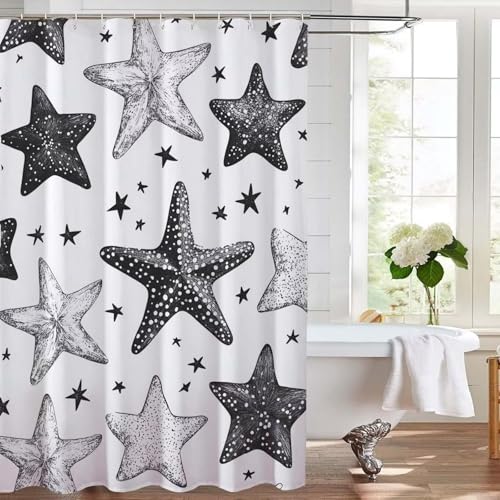 Rideau douche 90x180 tissu imperméable séchage rapide baignoire - 4