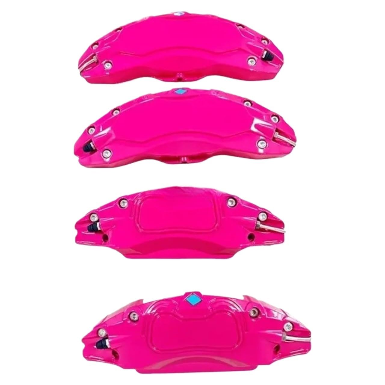 Osłona Zacisku Samochodowego 37JE Piasta koła aluminiowa osłona zacisku hamulcowego przedniego i tylnego(Pink)