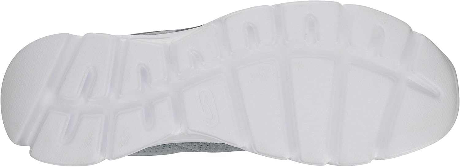 Bottom view of Decathlon Run 100 Men's Running Shoe, showing the white sole pattern.