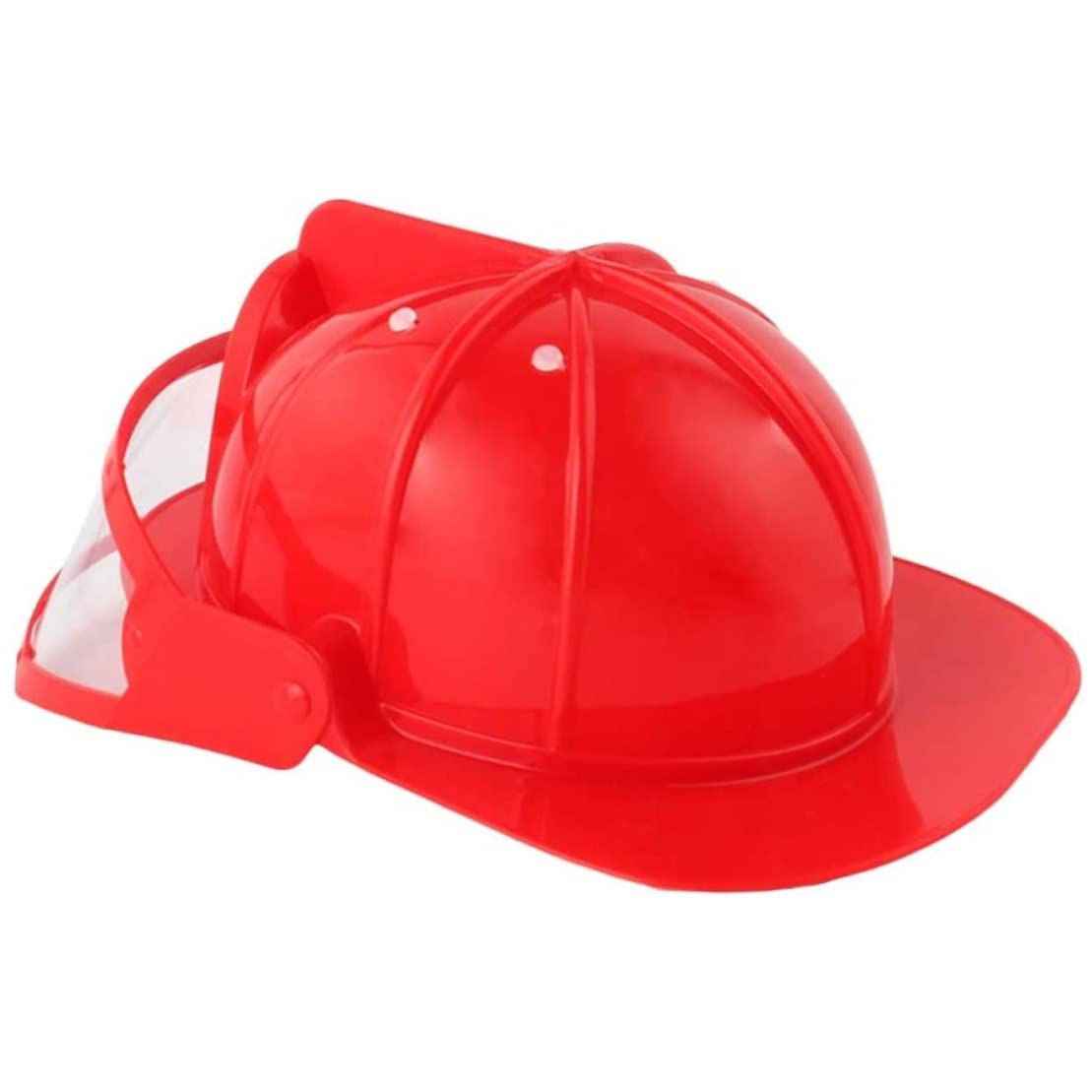 Wxyestna Children Fireman Helmet Firefighter Hat Fancy Dress Accessories Kids Halloween Role Play Toy