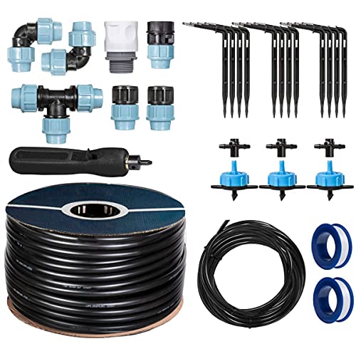 Irrigation de serre réussie grâce au kit goutte à goutte 20 mètres