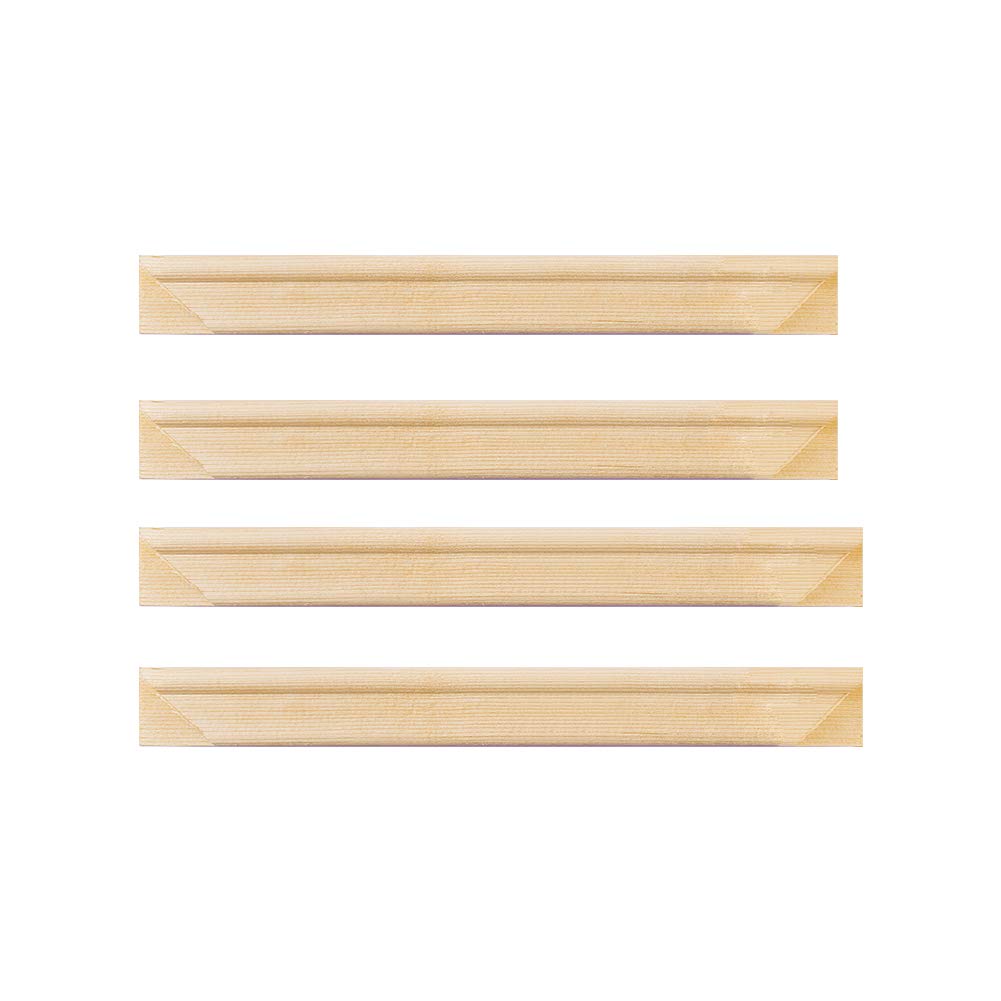 Solid Canvas Stretcher Frames, Premium Pine Wood Strips Bar Set, for Oil Paintings Poster Prints, DIY Arts Accessory Materials Supply, 14"x14"/35x35cm