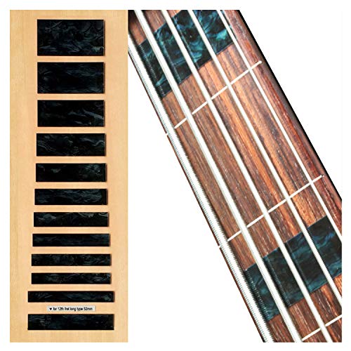 Jockomo Jazz Bass Block (BLACK Pearl) 5 String Base Inlay Sticker