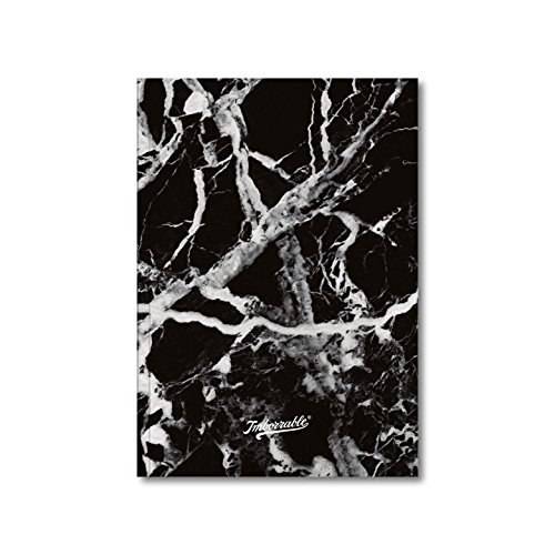 Imborrable Mármol Negro - Cuaderno de notas con malla de puntos, 144 páginas, A5, 14.8 x 21 cm